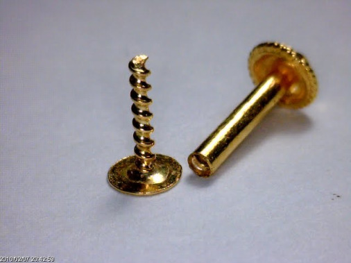 A nose stud is going to have a screw type fixture, which means that you are 