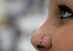 How to get a sales stuck nose hoop out